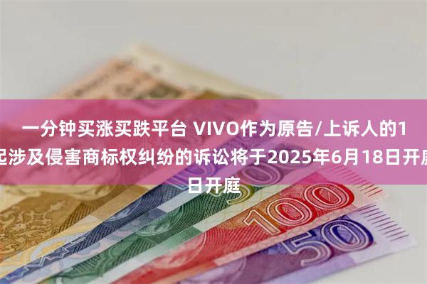 一分钟买涨买跌平台 VIVO作为原告/上诉人的1起涉及侵害商标权纠纷的诉讼将于2025年6月18日开庭