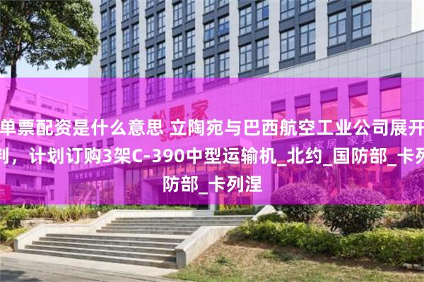 单票配资是什么意思 立陶宛与巴西航空工业公司展开谈判，计划订购3架C-390中型运输机_北约_国防部_卡列涅